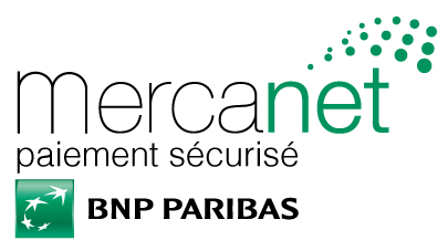 Logo Mercanet, paiement sécurisé par la BNP