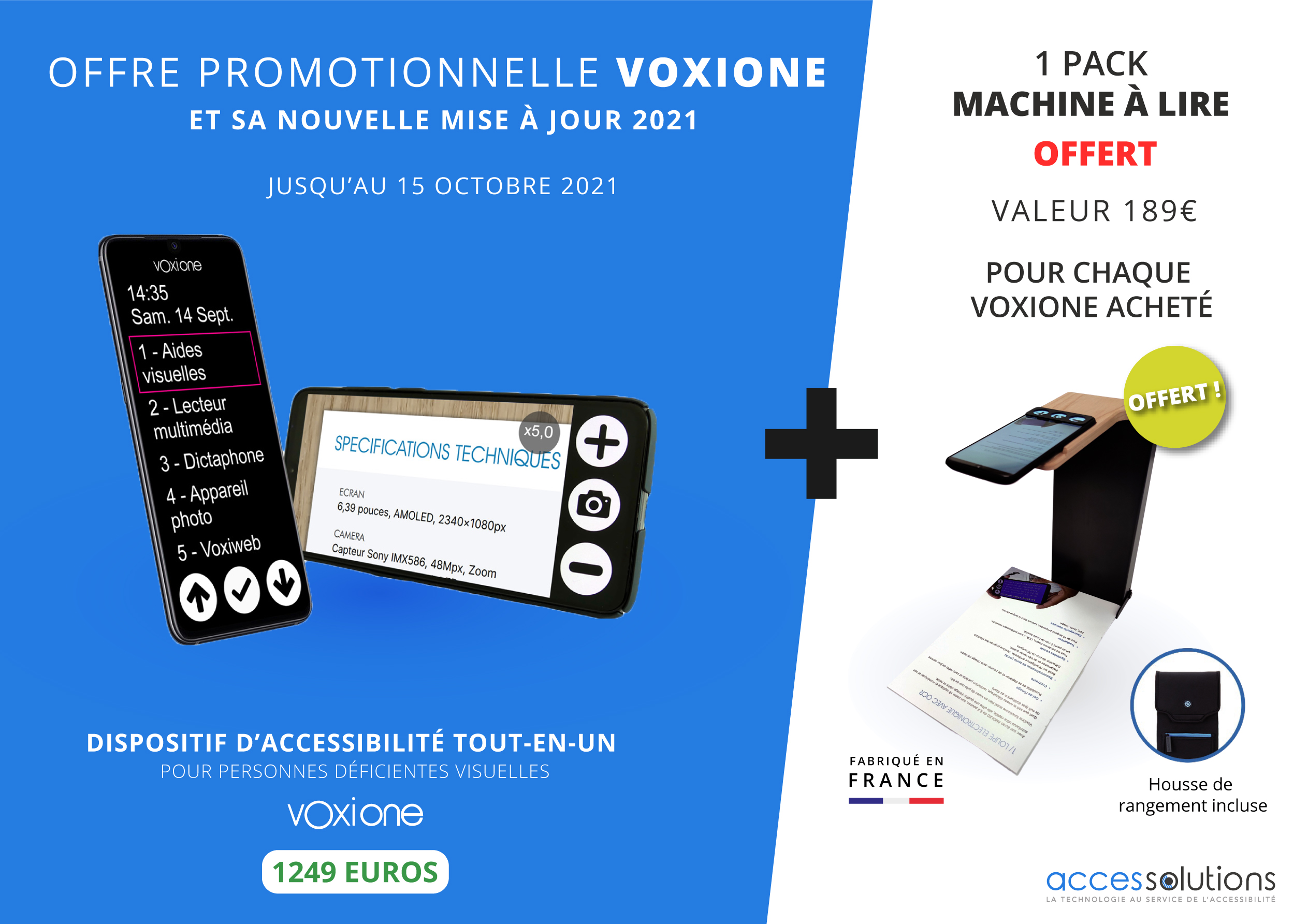 Mise à jour et promotion VoxiOne jusqu'au 15 octobre 2021